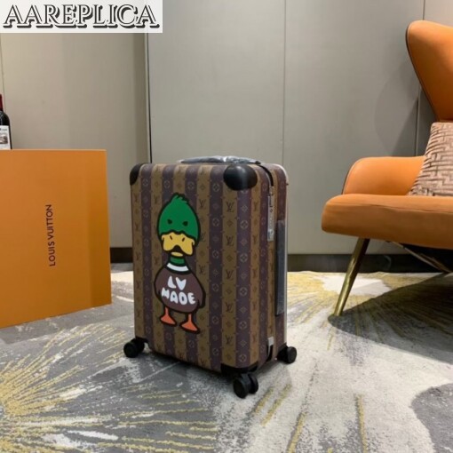 Replica Louis Vuitton Horizon 55 Rolling Luggage Monogram Stripes M20481 2