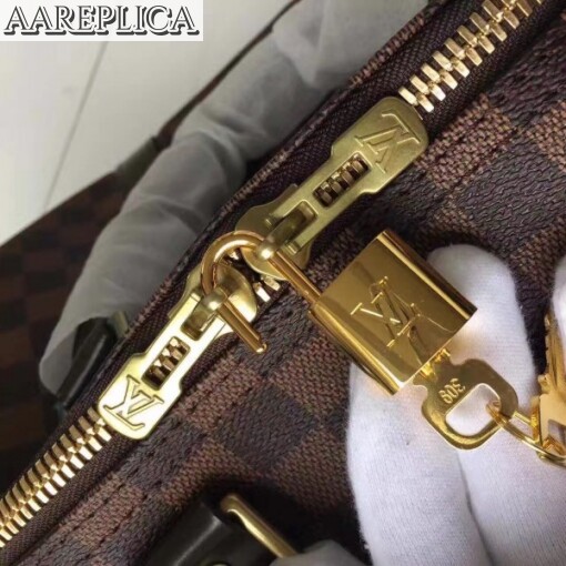 Replica Louis Vuitton Keepall Bandouli??re 55 Damier Ebene N41414 5