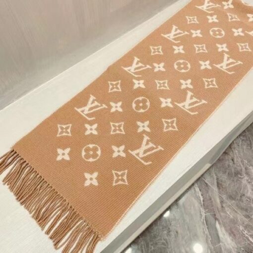 Replica Louis Vuitton Beige Daily LV Scarf M76700 5