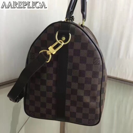 Replica Louis Vuitton Keepall Bandouli??re 45 Damier Ebene N41428 3