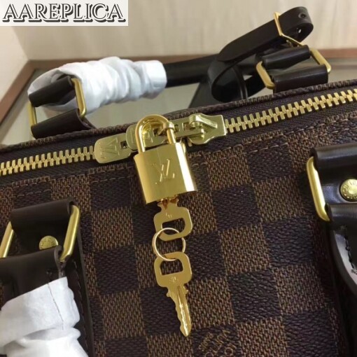 Replica Louis Vuitton Keepall Bandouli??re 45 Damier Ebene N41428 5