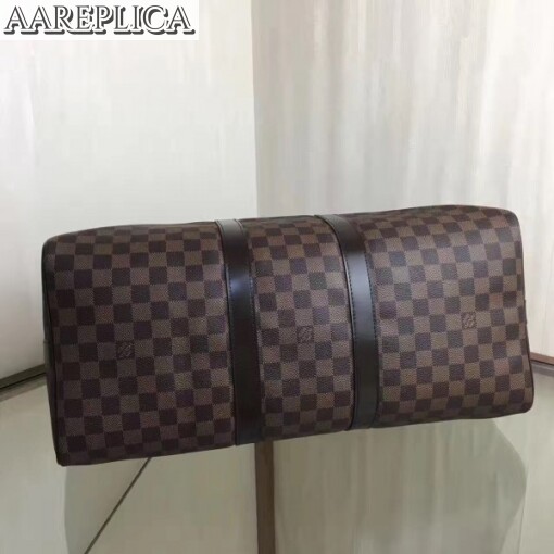 Replica Louis Vuitton Keepall Bandouli??re 45 Damier Ebene N41428 8