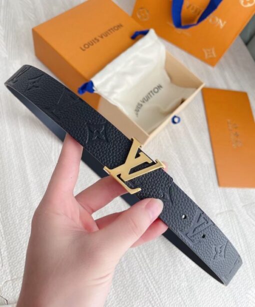 Replica Louis Vuitton LV Iconic 30mm Reversible Belt Monogram Empreinte M0328V 2