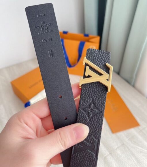 Replica Louis Vuitton LV Iconic 30mm Reversible Belt Monogram Empreinte M0328V 5