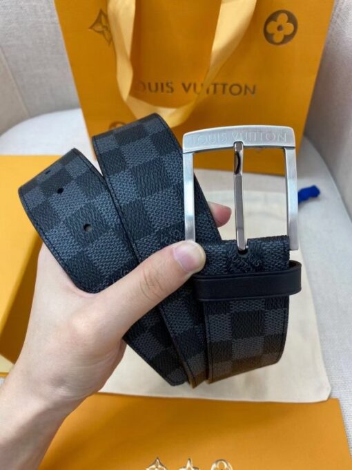 Replica Louis Vuitton Downtown 40mm Belt Damier Graphite M0374V 2