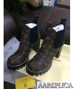 Replica Louis Vuitton Monogram Star Trail Ankle Boot 2