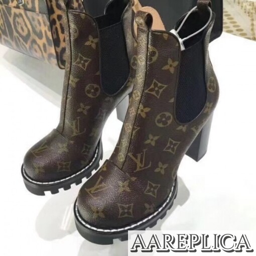 Replica Louis Vuitton Monogram Star Trail Ankle Boot 7