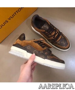 Replica Louis Vuitton LV Trainer Sneakers In Monogram Canvas 2