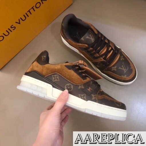 Replica Louis Vuitton LV Trainer Sneakers In Monogram Canvas 2