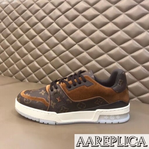 Replica Louis Vuitton LV Trainer Sneakers In Monogram Canvas 6