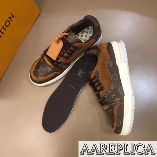 Replica Louis Vuitton LV Trainer Sneakers In Monogram Canvas 8