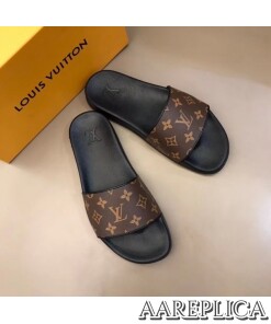 Replica Louis Vuitton Waterfront Mules In Monogram Canvas 2