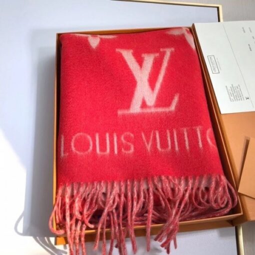 Replica Louis Vuitton Red Reykjavik Scarf M70813 2