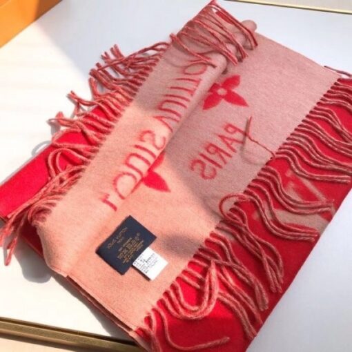 Replica Louis Vuitton Red Reykjavik Scarf M70813 4