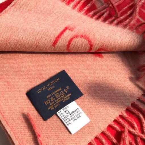 Replica Louis Vuitton Red Reykjavik Scarf M70813 5