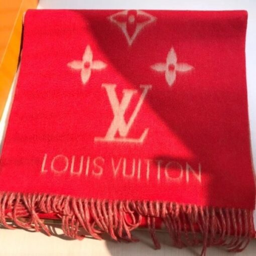 Replica Louis Vuitton Red Reykjavik Scarf M70813 7