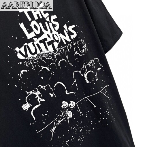 Replica Louis Vuitton LV CONCERT PRINT TSHIRT 1AARPA 4