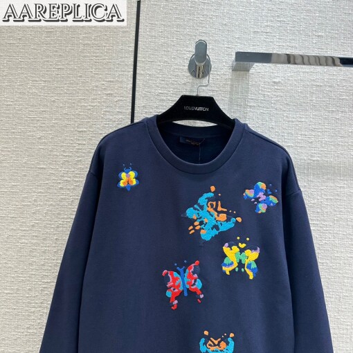 Replica Louis Vuitton LV LV BUTTERFLIES CREWNECK SWEATSHIRT 1AATBM 2