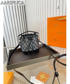 Replica Louis Vuitton NANO NOÉ Bag Monogram Jacquard Denim M46449 2