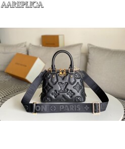 Replica Louis Vuitton Alma BB Bag Black LV M59793 2