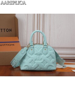 Replica Louis Vuitton Alma BB Bag Vert d’Eau Green LV M20855 2