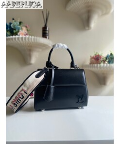 Replica Louis Vuitton LV CLUNY MINI Black Bag M58925 2