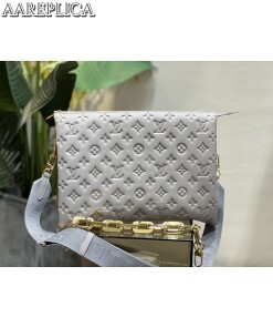 Replica Louis Vuitton Coussin MM LV Bag Grey M20771 2