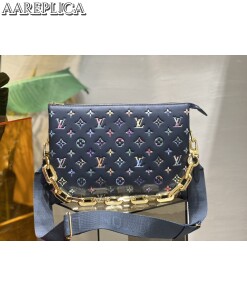 Replica Louis Vuitton Coussin MM LV Bag Navy Blue M21204 2