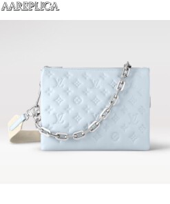 Replica Louis Vuitton Coussin PM LV Bag Ice Blue M21197