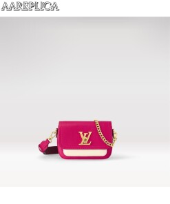 Replica Louis Vuitton LOCKME TENDER LV Bag Rose Pondichéry Pink M20614