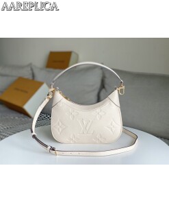 Replica Louis Vuitton LV BAGATELLE Crème Beige Bag M46099 2