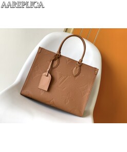 Replica Louis Vuitton LV ONTHEGO GM Cognac Brown Bag M46134 2