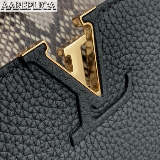 Replica Louis Vuitton Capucines Mini LV Bag Black N96467 4