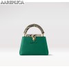 Replica Louis Vuitton Capucines Mini LV Bag Emeraude Green N81210 12