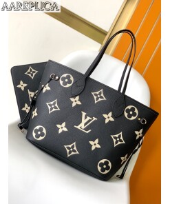 Replica Louis Vuitton LV Neverfull MM Black Bag M58907 2