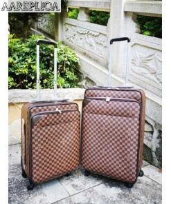 Replica Louis Vuitton Rolling Luggage Brown Monogram canvas LV M23241