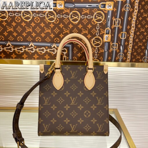 Replica Louis Vuitton Sac Plat BB LV Monogram Coated Canvas Bag M46265 2