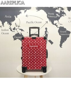 Replica Louis Vuitton Supreme LV Rolling Luggage LLV001