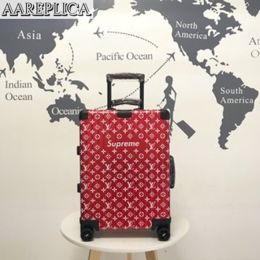 Replica Louis Vuitton Supreme LV Rolling Luggage LLV001