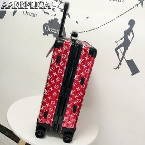 Replica Louis Vuitton Supreme LV Rolling Luggage LLV001 2