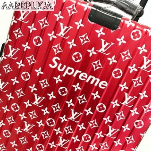 Replica Louis Vuitton Supreme LV Rolling Luggage LLV001 7