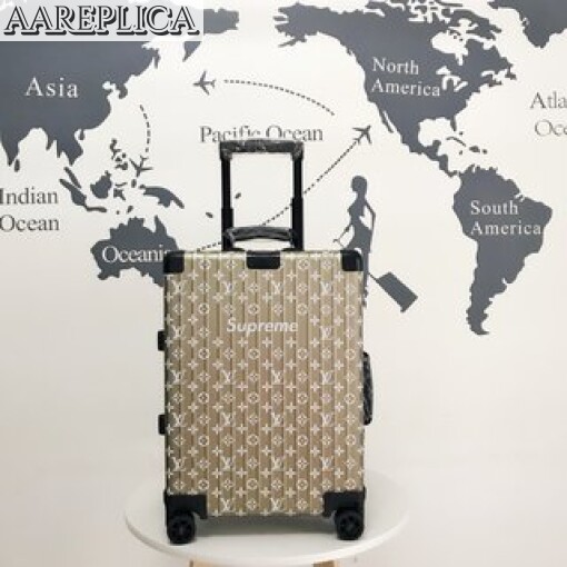 Replica Louis Vuitton Supreme LV Rolling Luggage LLV002