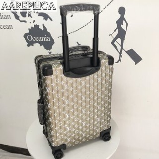 Replica Louis Vuitton Supreme LV Rolling Luggage LLV002 11