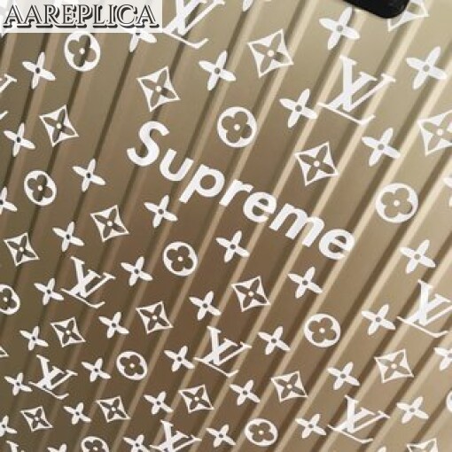 Replica Louis Vuitton Supreme LV Rolling Luggage LLV002 3