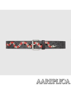 Replica Gucci GG Belt With Kingsnake Print