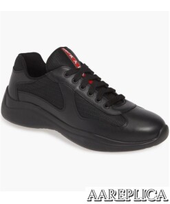 Replica Prada America’s Cup Sneaker Nero Black