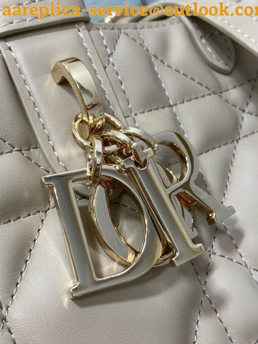 Replica Dior M2821 Medium Dior Toujours Bag Beige Macrocannage Calfskin 11