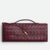 Replica Bottega Veneta Andiamo Clutch with Handle in Fondant Intrecciato Lambskin 12