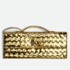 Replica Bottega Veneta Andiamo Clutch with Handle in Fondant Intrecciato Lambskin 13