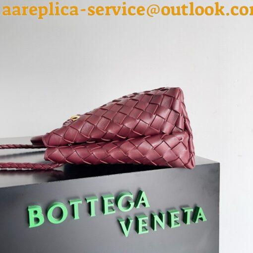 Replica Bottega Veneta Andiamo Small Bag in Barolo Intrecciato Lambskin 3